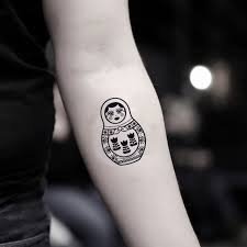 Their enigmatic appearance, together with the visual appeal of the symmetry and intricacy involved in the designs. Russian Nesting Doll Temporary Tattoo Sticker Ohmytat