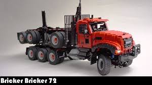 Rc Lego Technic Truck T12 Mk Ii Mack Granite Tri Drive With Anser Long Log Trailer Lego Technic Truck Lego Technic Lego Truck