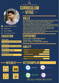 Cv Kreatif Kreatif Cv Kreatif Creative Cv Template Desain Resume