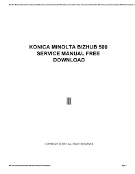 Download the latest drivers, manuals and software for your konica minolta device. Konica Minolta Bizhub Service Manual