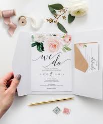 Wedding Invitations Template Wedding Invite Wedding Invitation Set Wedding Template We Do Instant Download Blushing Blooms In 2020