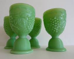 Vintage Jadeite Jadite Style Double Egg Cups By Jadeitejunkie 42 50 Vintage Egg Cups Egg Cups Green Milk Glass