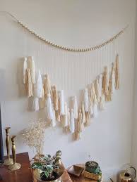 Sep 22, 2020 · this unique headboard project changes that. White Cream And Beige Yarn Tassel Wall Hanging Over The Etsy In 2021 Boho Wall Decor Diy Boho Decor White Wall Decor