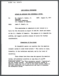 Powell Memorandum 1971 Primary Source Document For United States History Free To Print Pdf File Teaching History Help Teaching History Lessons