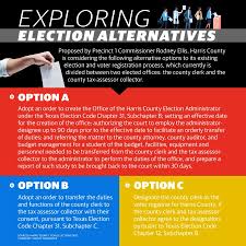 Harris County Begins Exploring Voter Registration Election Alternatives Community Impact Newspaper
