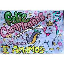 Pancarta De Cumpleanos De Pony Unicornio Personalizada Gifts For My Boyfriend Unicorn Birthday Idea Creativas
