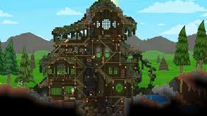 Daytime View Terraria House Design Terraria Castle Terraria House Ideas
