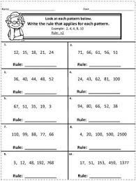 Increasing Growth Patterns And Geometric Patterns 4th Grade Math Worksheets Pattern Worksheet Math Coloring Worksheets