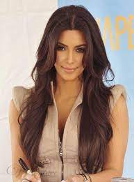 Polished Kim Kardashian Hairstyle Long Loose Wavy 26 Inches Lace Front 100 Real Human Hair Wig Hair Styles Kardashian Hair Long Hair Styles