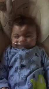 We had a happy baby this morning....