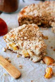 A super quick and simple recipe for you today! Fresh Peach Coffee Cake My Baking Addiction