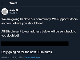 Thus, attacks on the blockchain itself. Apple S Twitter Account Hacked By Bitcoin Scammers Macrumors