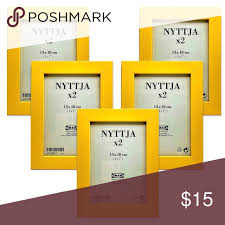 Set Of 5 5 X7 Yellow Picture Frames Nyttja New 5 In Total Perfect For Photo Collages Or Showing Of So In 2020 Yellow Picture Frames Picture Frames Backer Board