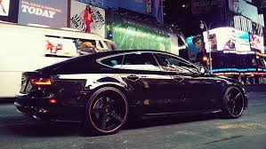 Hd Wallpaper Audi A7 The City Black Lights Machine Metalik Wallpaper Flare