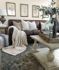 Cottage Country Living Room Design Brown Living Room Decor Relaxing Living Room Leather Sofa Living Room