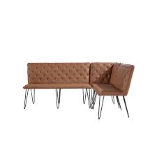 Corner kitchen table with bench. Small Tan Corner Dining Bench Set Studded Back Furniture123