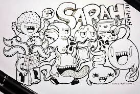 Cute monsters drawings cartoon monsters little monsters cool drawings halloween illustration fantasy illustration character illustration tim burton art adornos halloween. Easy Doodle Art Name Simple