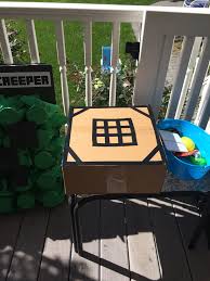 Minecraft Party Crafting Table Minecraft Birthday Party Minecraft Party Minecraft Birthday