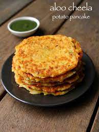 Aloo Cheela Recipe Aloo Ka Cheela Or Aloo Chilla Potato Pancakes Recipe Recipes Indian Food Recipes Vegetarian Breakfast Recipes Indian