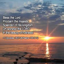 Worship The Lord In The Beauty Of Holiness Touching The King With gold of obedience, and incense of lowliness, kneel and adore him, the lord is his name! the lord in the beauty of holiness