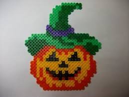 Perle Hama Citrouille 2 Pour Mon Arbre D Halloween Perles Hama Pour Halloween Perles Hama Creations D Halloween