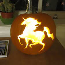 Halloween is right around the corner, a perfect time to host a scary movie, halloween playlist, and also making carved pumpkins. Unicorn Pumpkin Carving Stencil Patterns Free Pumpkin Carving 2020
