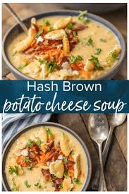 Hash Brown Potato Soup Or Potato Cheese Soup Is An Absolute Winter Must Make The Ultimate Comfor Potato Soup Recipe Hash Brown Potato Soup Cheesy Potato Soup