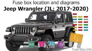 2017 jeep wrangler fuse box diagram. Fuse Box Location And Diagrams Jeep Wrangler Jl 2017 Youtube