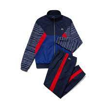 Avec son vestiaire bleu, blanc et rouge, lacoste incarne l'élégance à la française. Pegashoes Ensemble De Survetement Lacoste
