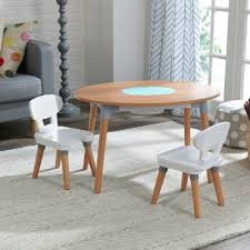Kidkraft Mid Century Kids 3 Piece Activity Table And Chair Set Wayfair Round Table And Chairs Table And Chair Sets Table And Chairs