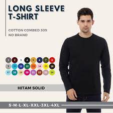 Semakin besar ukurannya harga juga semakin mahal karena penggunaan bahan kain yang lebih banyak. Harga Lengan Panjang Kaos Pakaian Pria Terbaik Agustus 2021 Shopee Indonesia