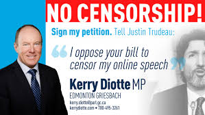 Help us protect free speech. Blog Kerry Diotte