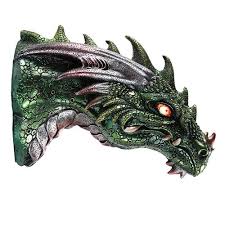 Maybe you would like to learn more about one of these? Medieval Times Green Dragon Wall Plaque With Led Illuminated Eyes Sculpture Plaque Home Decor Walmart Com Walmart Com