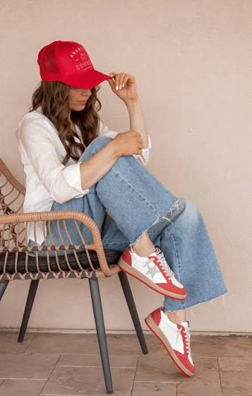 SAMBA Vintage Vibe Star Sneakers - Vintage Red - 6