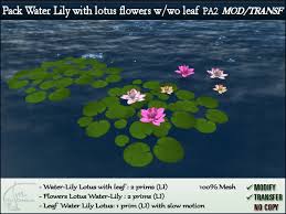 ✓ free for commercial use ✓ high quality images. Second Life Marketplace Water Lily With Lotus Flowers Leaf Cluster Pack With 3 Types Mod Transf
