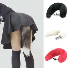 False Fox Tail With Metal Anal-Butt Plug Buttplug Cosplay Game Toy Games  Romance | eBay