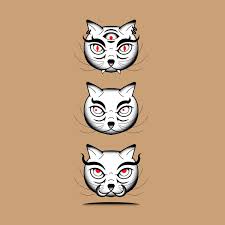 Bakeneko Japanese Monster Cat Element On A Brown Background Vector Free Image By Rawpixel Com Bird In 2020 Vector Free Japanese Monster Vector