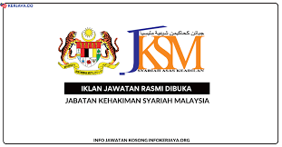 'jksm' singkatan dari perkataan jabatan kehakiman syariah malaysia. Jabatan Kehakiman Syariah Malaysia Jawatan Kosong