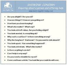Showing Concern Useful Phrases For Showing Concern And Offering Help Learn English English Phrases English Words