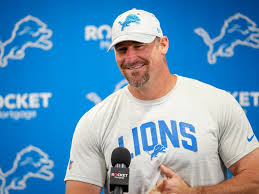 Detroit head coach Dan Campbell is unrecognisable from his long-haired  playing days as a Lion - sacas.ac.in