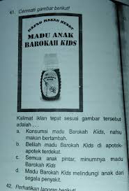 Kalimat iklan yang isinya menawarkan pasta gigi dengan merek cling mislanya adalah: Madu Anak Barokah Kids Kalimat Iklan Brainly Co Id