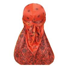 Fashion Silky Durag Bandana Print Bandana Print Cancer Head Scarf Turban Style