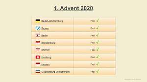 Fragen und antworten gibt es in der ersten. 1 Advent 2020 Datum Festtage Deutschland 2020 Youtube