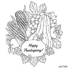 If you have any complain about this image, make sure to contact us from. Thanksgiving Corn And Fruits Thanksgiving Adult Coloring Pages