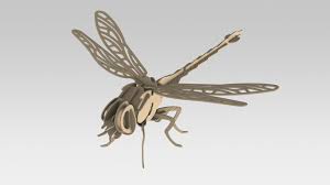 Download Laser Cut Dragonfly 3d Puzzle 2mm Free Vector Cdr Download 3axis Co
