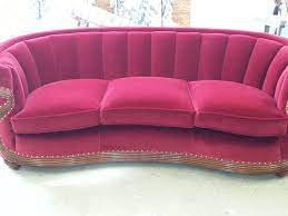 Channel Back Sofa In Red Velvet Jpg 3 264 2 448 Pixels Sofa Love Seat Home Decor