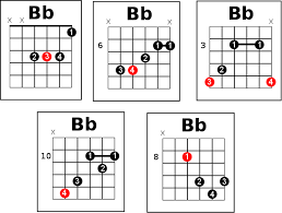 bb chord on guitar learn the 12 ways on how to play it