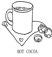 The hot chocolate coloring page. Hot Chocolate Coloring Page Az Coloring Pages