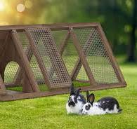 Animal Cage Triangle Rabbit Hutch Plans Wooden Bunny B And M Rabbit Hutch  A-Frame Wooden Rabbit Hutch