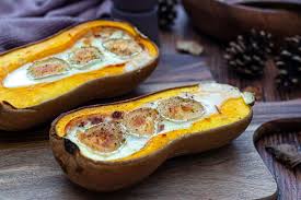 Butternut Farcie Au Chevre Et Bacon Amandine Cooking En 2020 Butternut Farcie Cuisson Des Aliments Alimentation